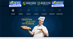 Desktop Screenshot of pizzeria-avanti.de
