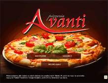 Tablet Screenshot of pizzeria-avanti.com
